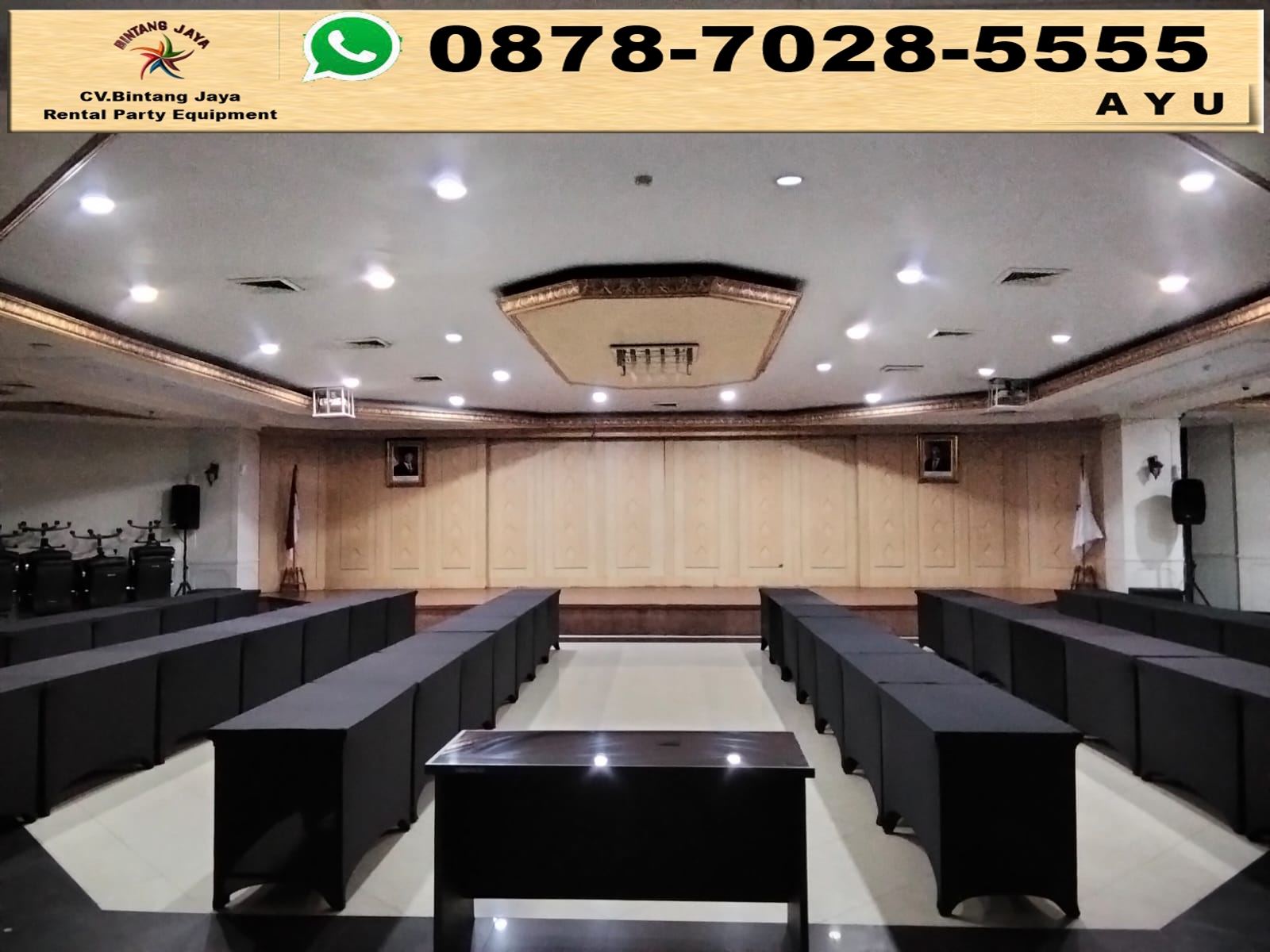 Sewa Meja Ibm Kursi Cover Hitam World Capital Tower Jakarta