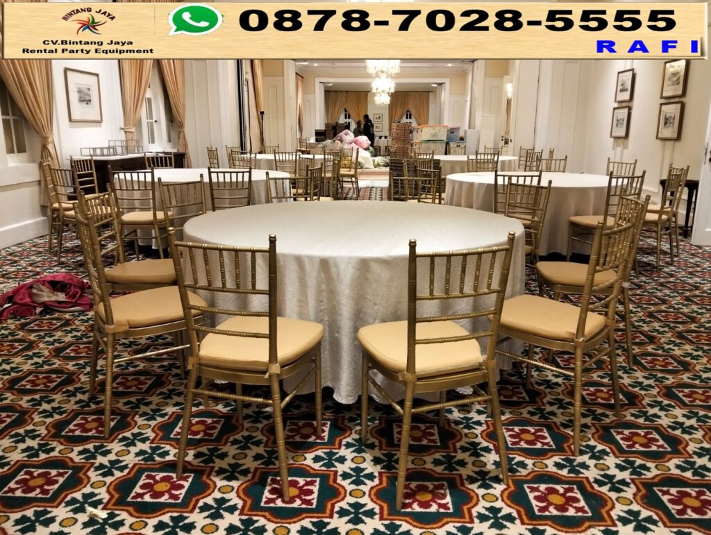 Jasa Sewa Kursi VIP Tiffany Set Meja Bundar Jakarta