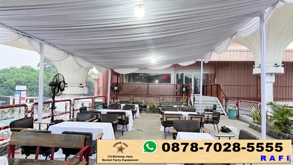 Jasa Sewa Tenda Putih Serut Dan Bangku Taman Jakarta