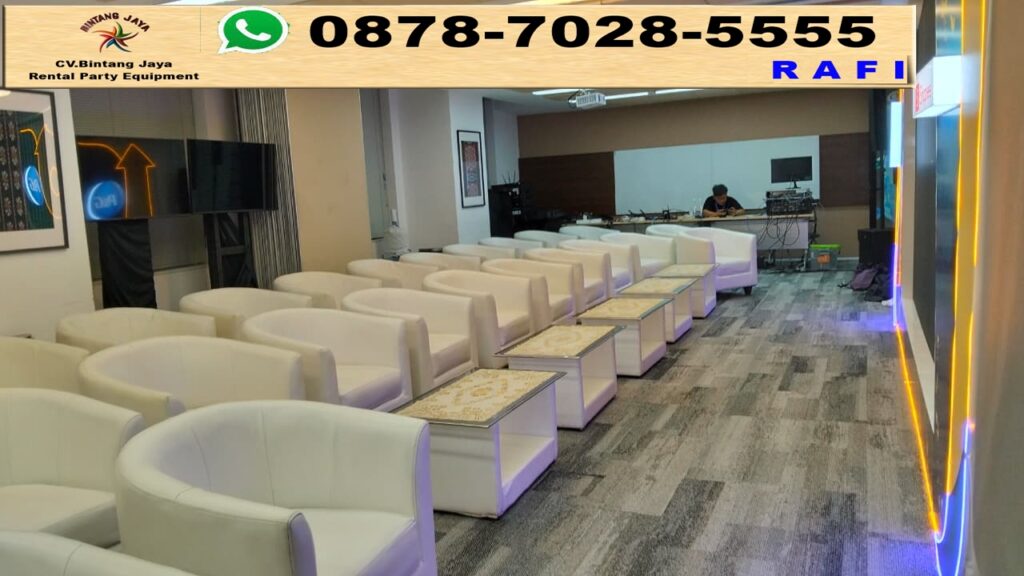 Rental Sewa Sofa Oval Dan Meja Kaca Jakarta
