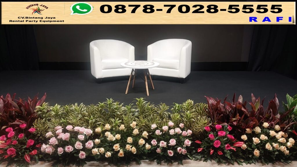 Sewa Sofa Oval Event Damai Indah Golf BSD Tangerang