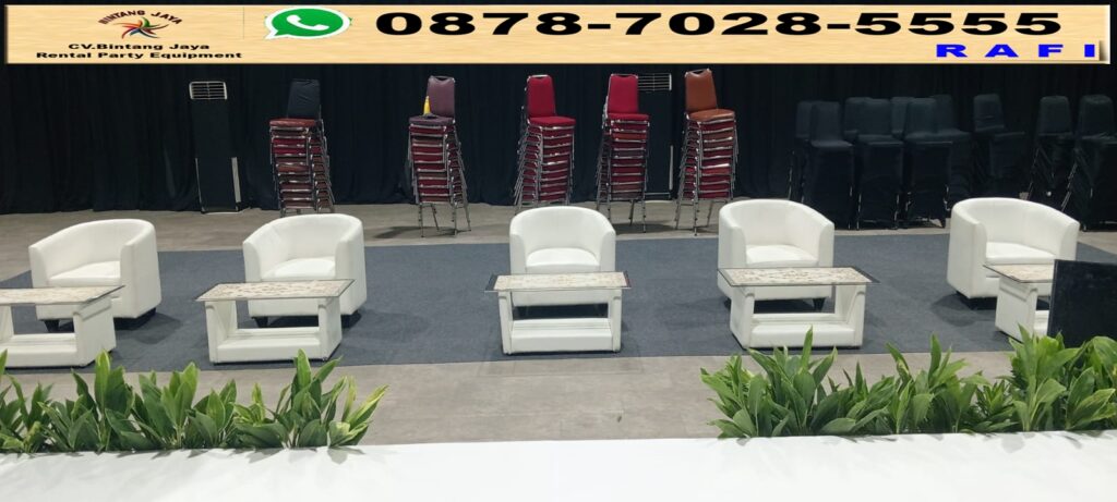 Sewa Sofa Oval Event Damai Indah Golf BSD Tangerang
