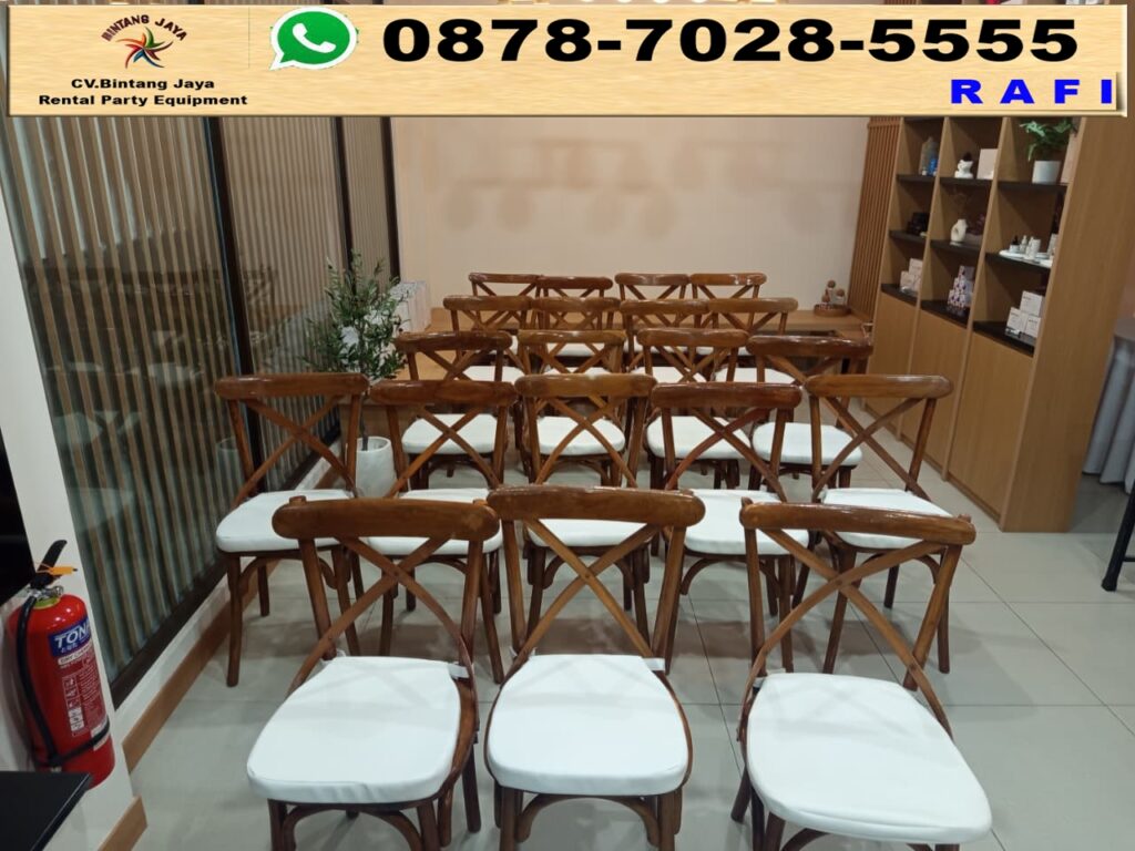 Vendor Sewa Kursi Cross Back Terlengkap Jakarta