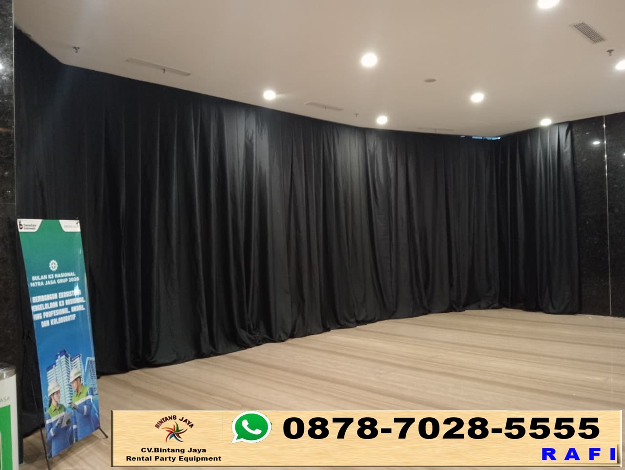 Jasa Sewa Tirai Hitam Area BSD