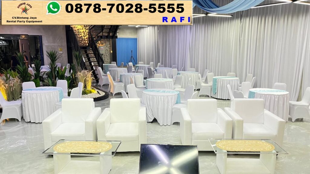 Pusat Sewa Sofa Type Oval dan Kotak Putih Jakarta