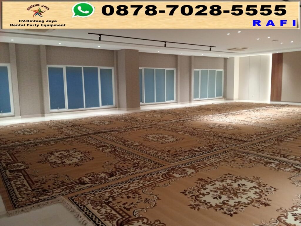 Rental Permadani Karpet Tebal Warna Coklat Area Jakarta