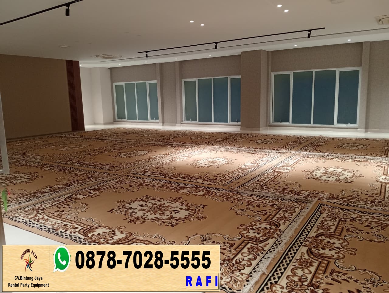 Rental Permadani Karpet Tebal Warna Coklat Area Jakarta