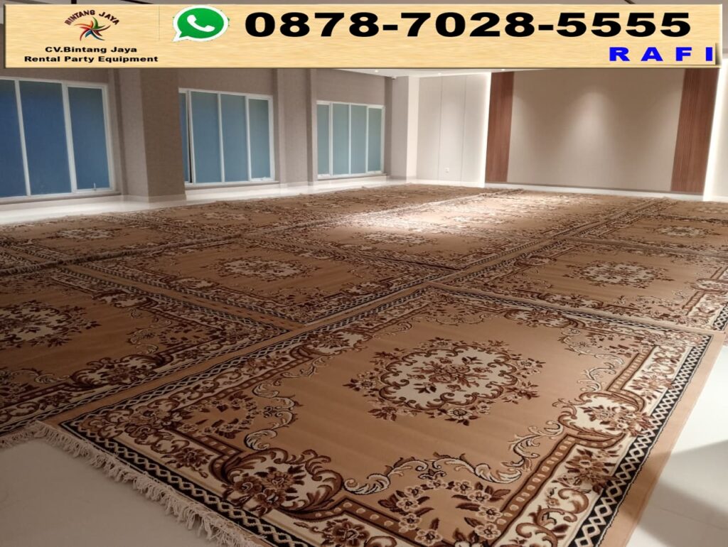 Rental Permadani Karpet Tebal Warna Coklat Area Jakarta
