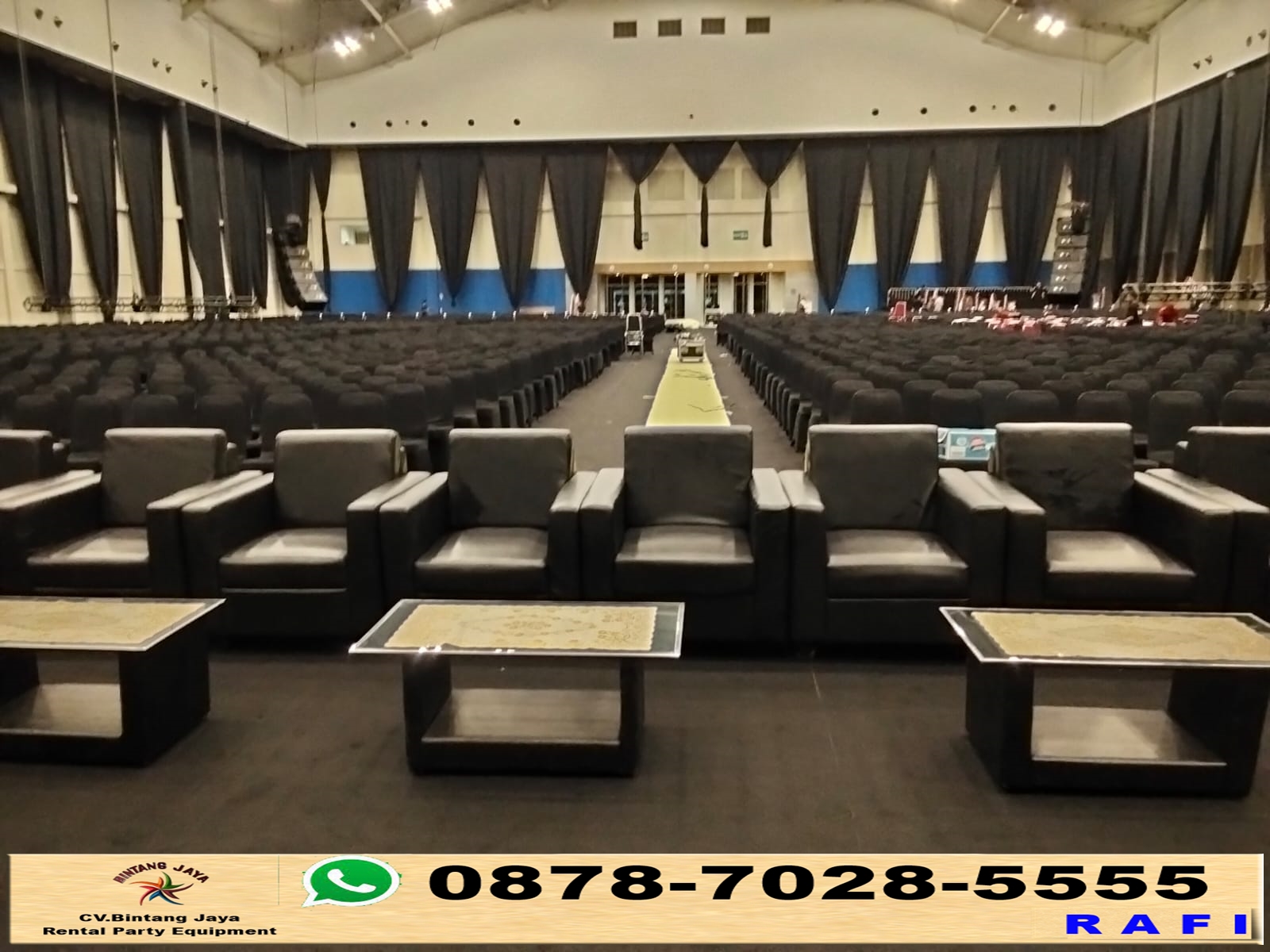 Sewa Sofa Hitam Dan Meja Kaca Vip Jakarta Free Ongkir