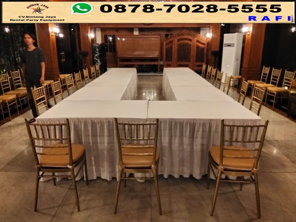 Sewa Kursi Susun Dan Kursi Tiffany Serta Meja Kotak Area Jakarta