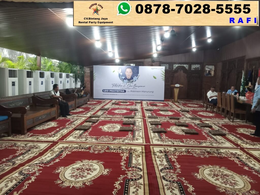 Jasa Sewa Karpet Permadani Merah Event Di Perumahan Cilandak