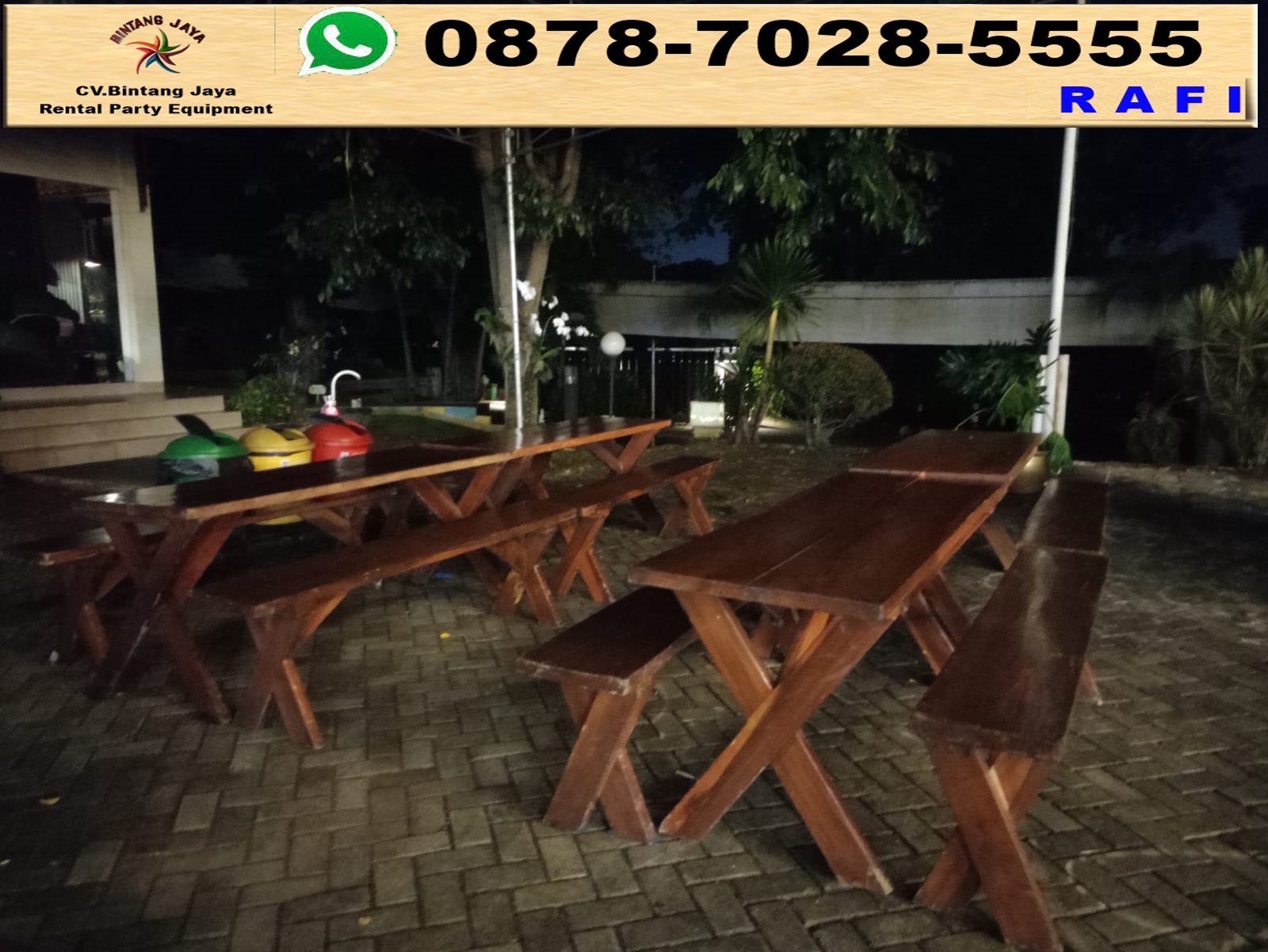 Jasa Sewa Kursi Set Meja Taman Kaki Silang Jakarta