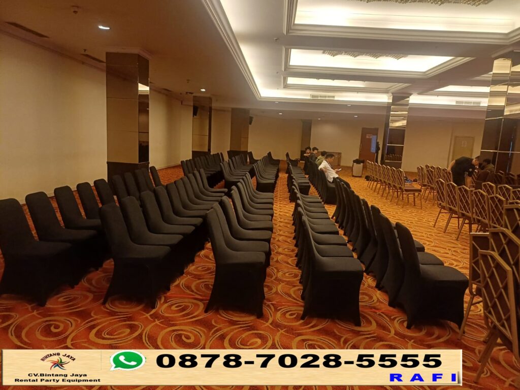 Sewa Kursi Event Type Stainless Cover Hitam Jakarta