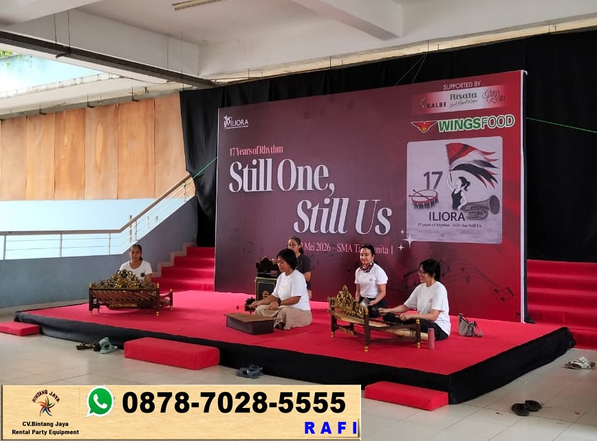 Sewa Backdrop, Panggung Cover Karpet Merah, Tirai Dan Misty Fan Jakarta