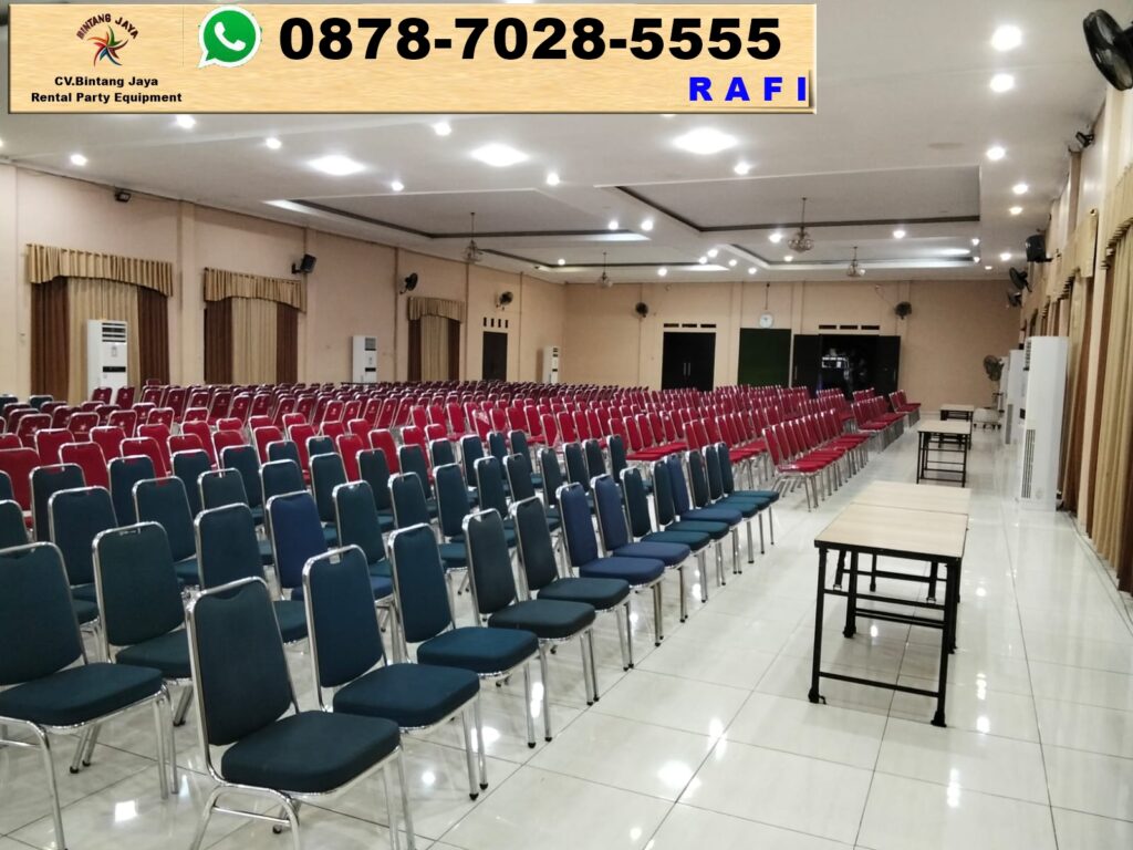 Sewa Kursi Event Type Futura Polos Merah Stainless Jakarta