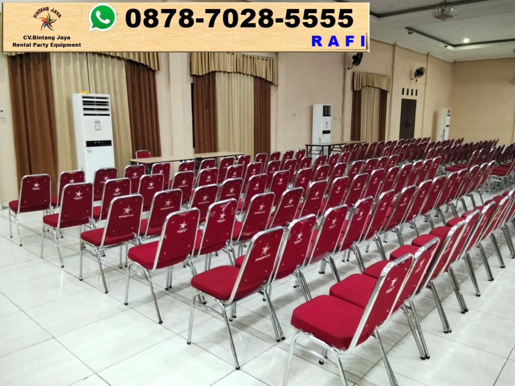 Sewa Kursi Event Type Futura Polos Merah Stainless Jakarta