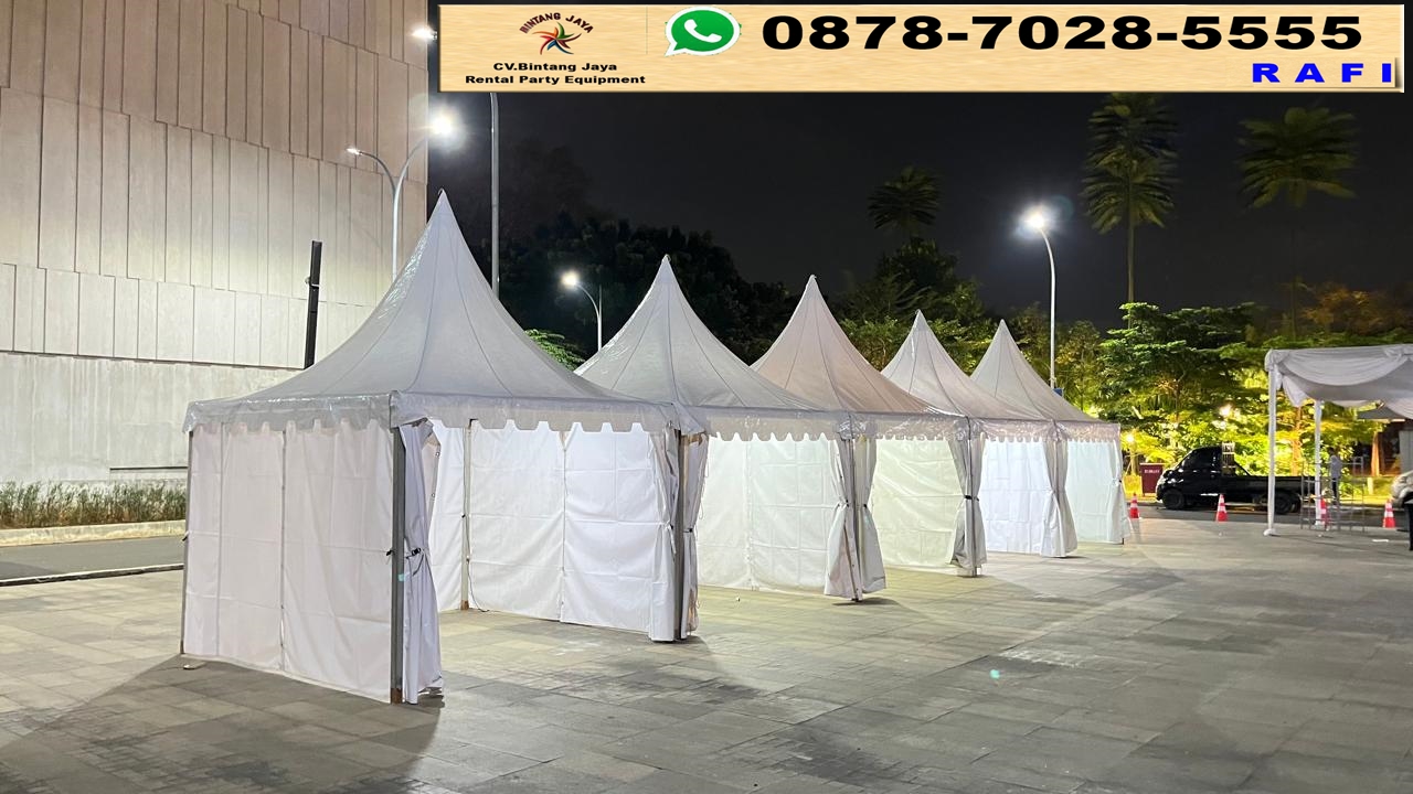 Sewa Tenda Sarnafil Kerucut Event BTN Ecopark Depok