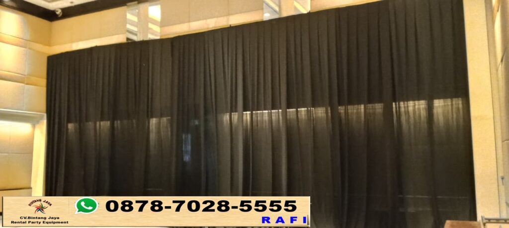 Jasa Sewa Tirai Hitam Event Cafe Blok M Jaksel