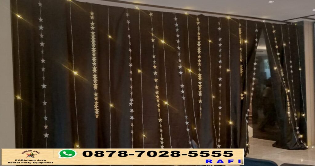 Jasa Sewa Tirai Hitam Event Cafe Blok M Jaksel