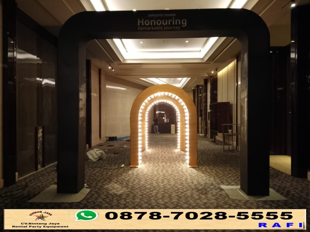 Sewa Gate Custom Lampu Event Sheraton Hotel Gandaria City Jakarta Selatan