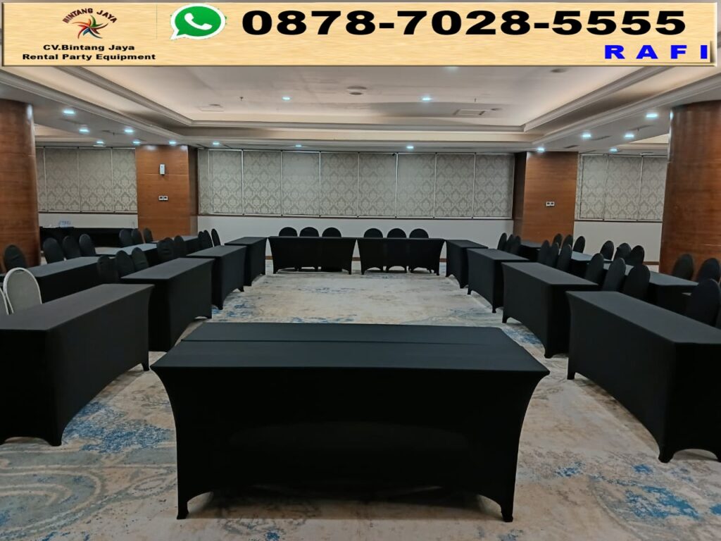 Sewa Meja IBM Dan Sign Out Landscape Stainless Jakarta