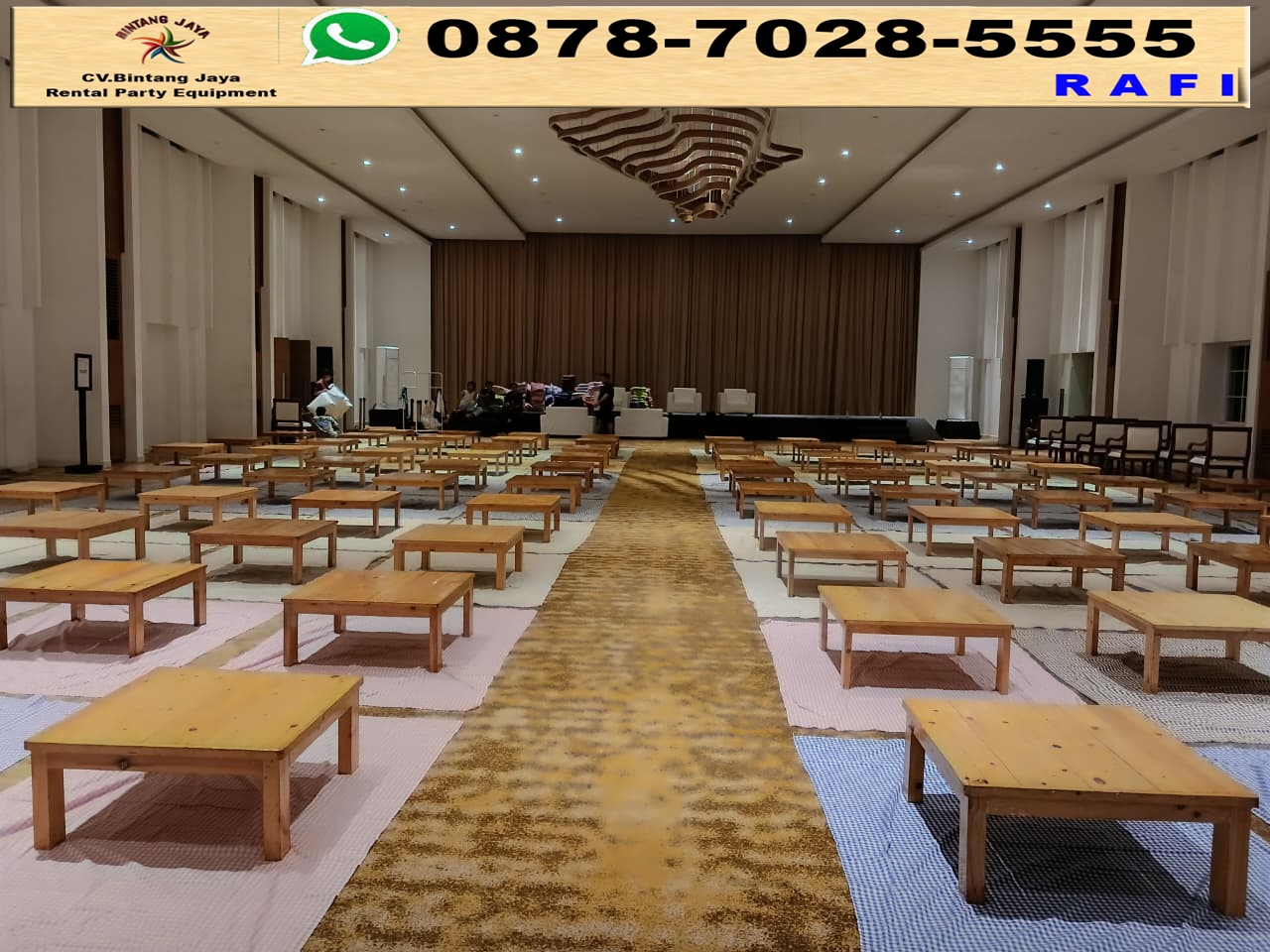 Sewa Meja Lesehan Kotak Area Jakarta