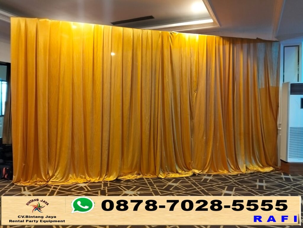 Sewa Tirai Filamin Gold Jakarta