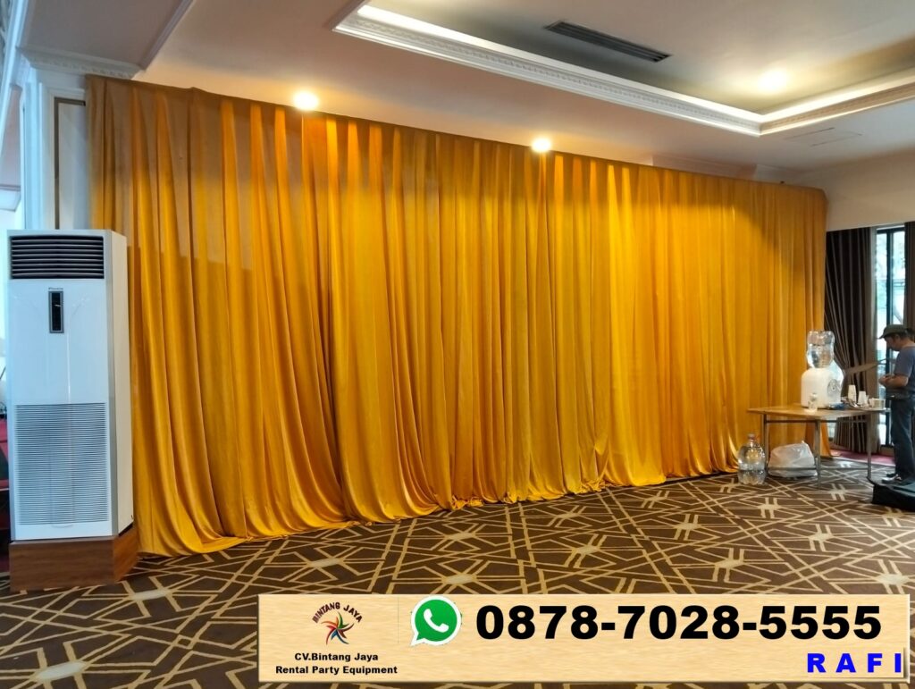 Sewa Tirai Filamin Gold Jakarta