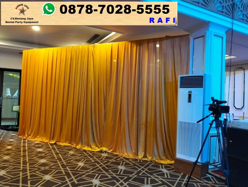 Sewa Tirai Filamin Gold Jakarta
