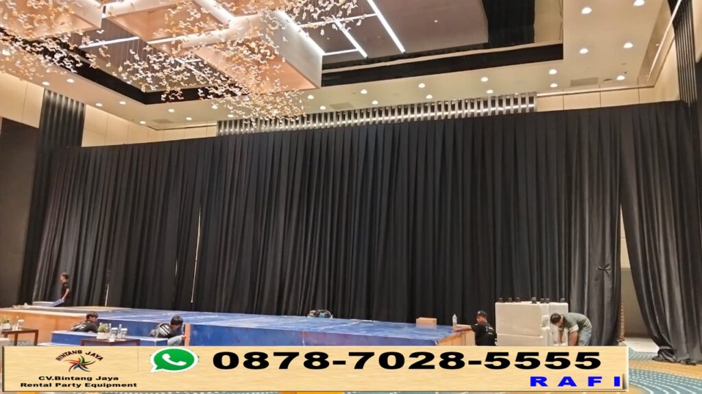 Rental Black Curtain Lotto Jakarta