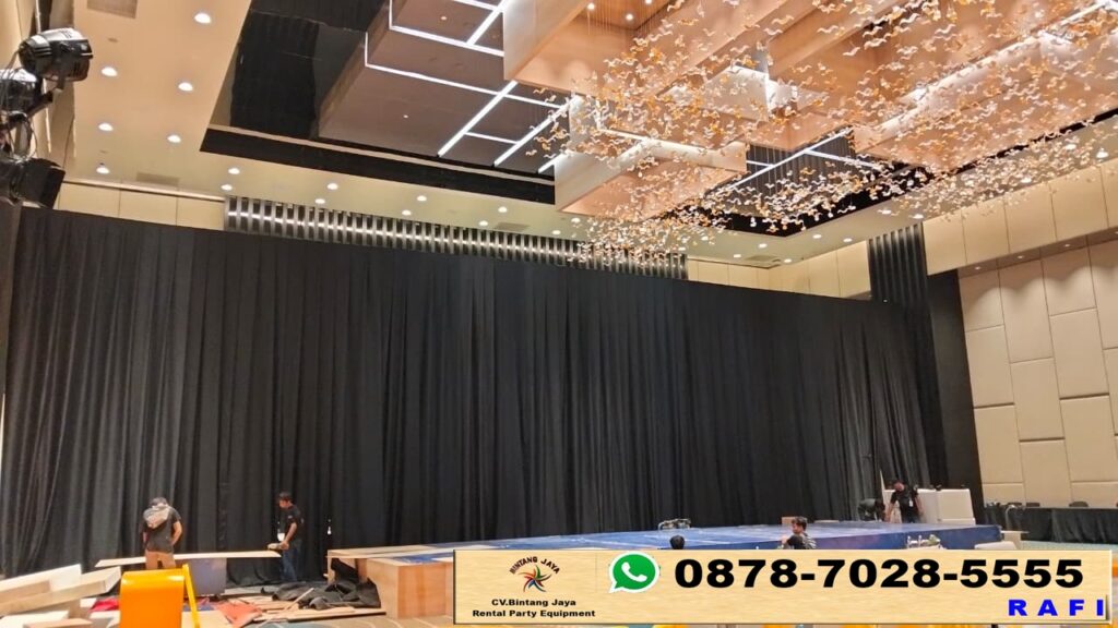 Rental Black Curtain Lotto Jakarta
