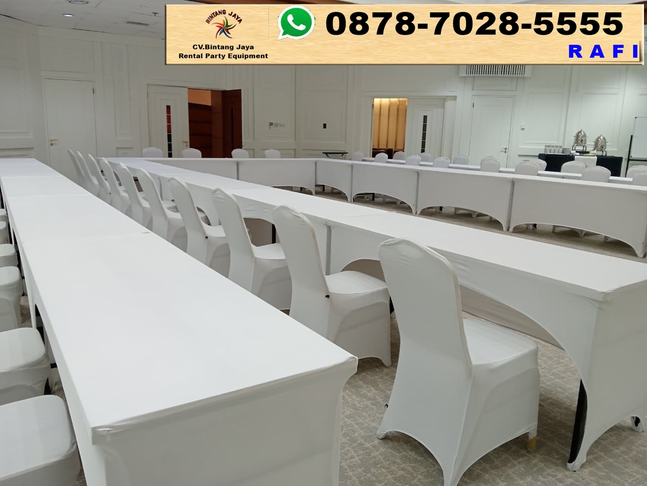 Rental Meja IBM Dan Kursi Susun Event Wisma Danantara