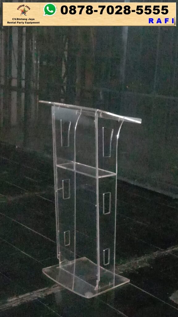 Rental Podium Acrylic Kotak Jakarta