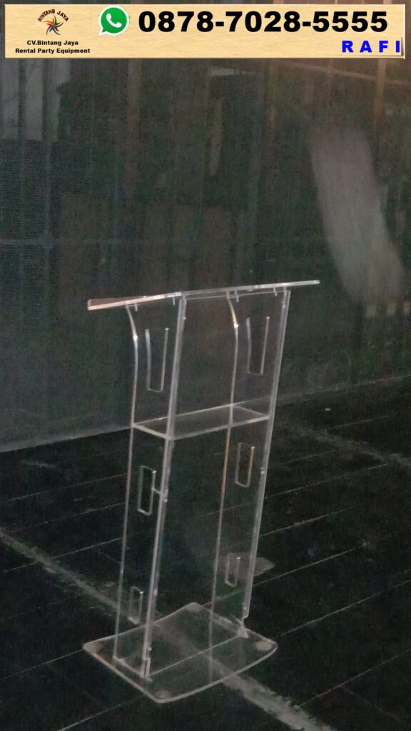 Rental Podium Acrylic Kotak Jakarta