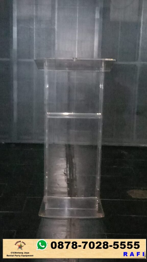 Rental Podium Acrylic Kotak Jakarta