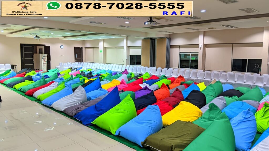 Rental Sewa Bean Bag Biru Bantal Lesehan Terbaru Di Jakarta