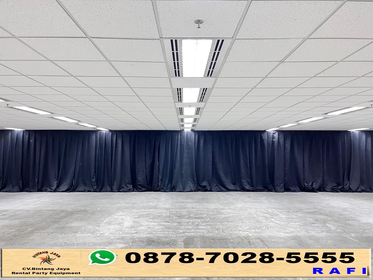 Rental Tirai Hitam Tinggi 2.5m Jakarta1 Rental Tirai Hitam Tinggi 2.5m Jakarta