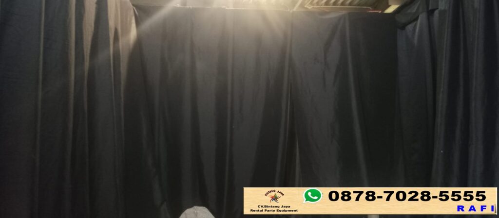 Rental Tirai Hitam Tinggi 2.5m Jakarta