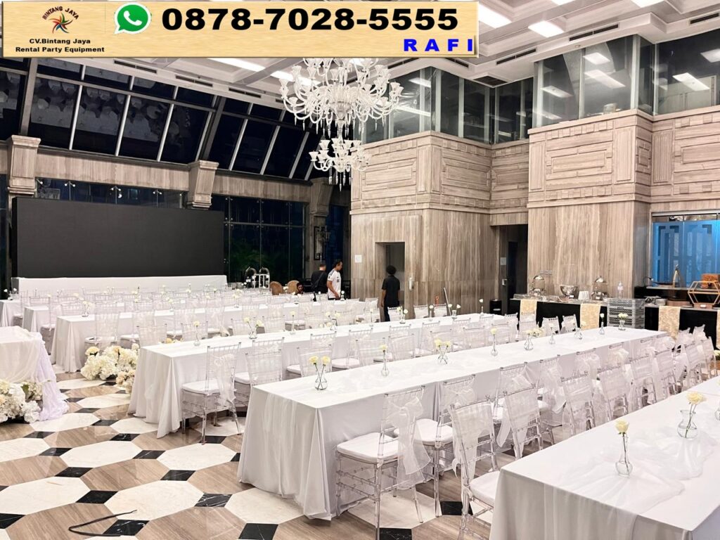 Sewa Kursi Acrylic Dan Meja Kotak Jakarta