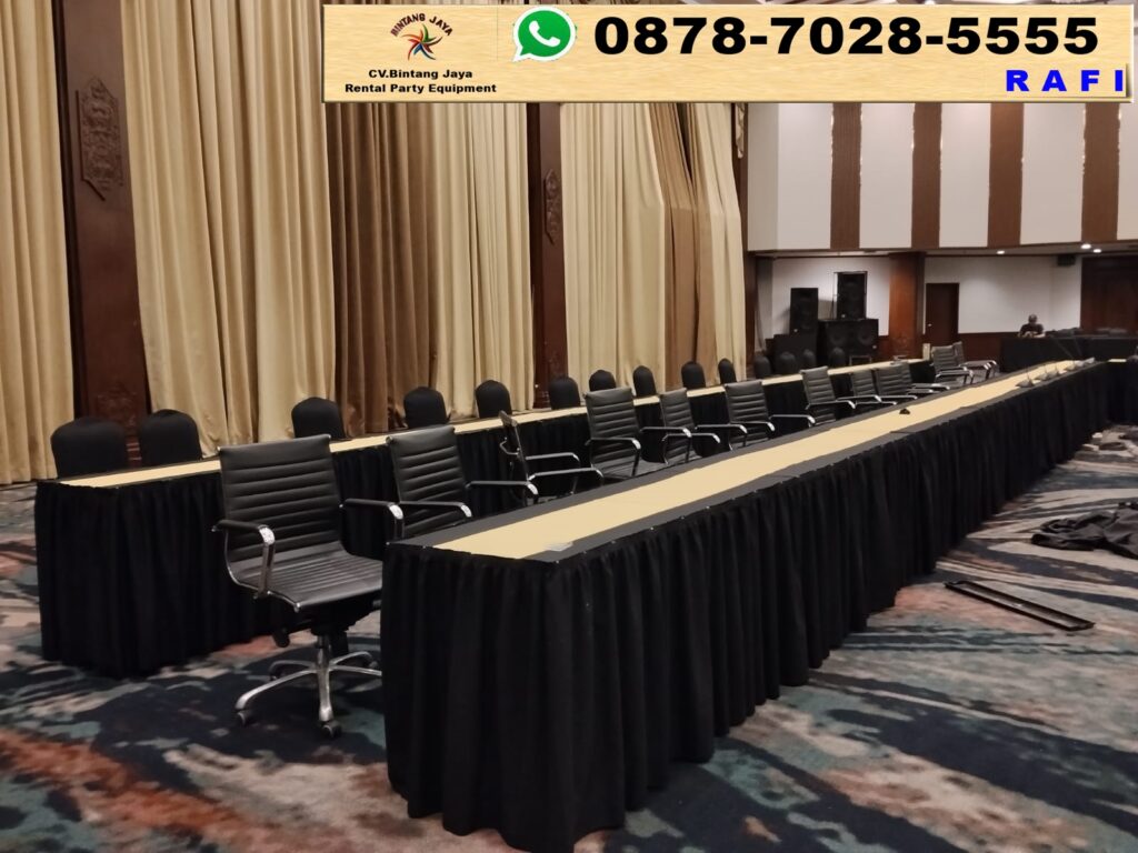 Sewa Kursi Direktur Dan Taplak Meja Model Skirting Jakarta
