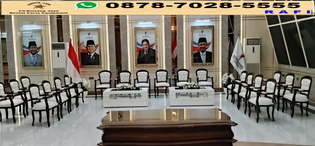 Sewa Arm Chairs Vip Event Kemensos Jakarta