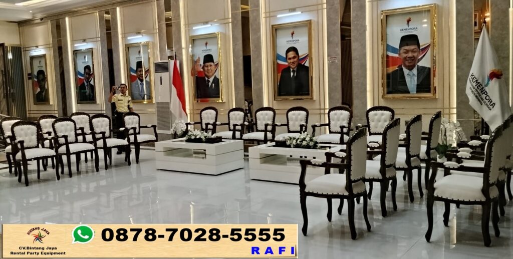 Sewa Arm Chairs Vip Event Kemensos Jakarta