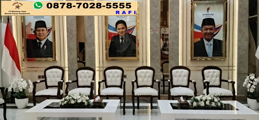 Sewa Arm Chairs Vip Event Kemensos Jakarta
