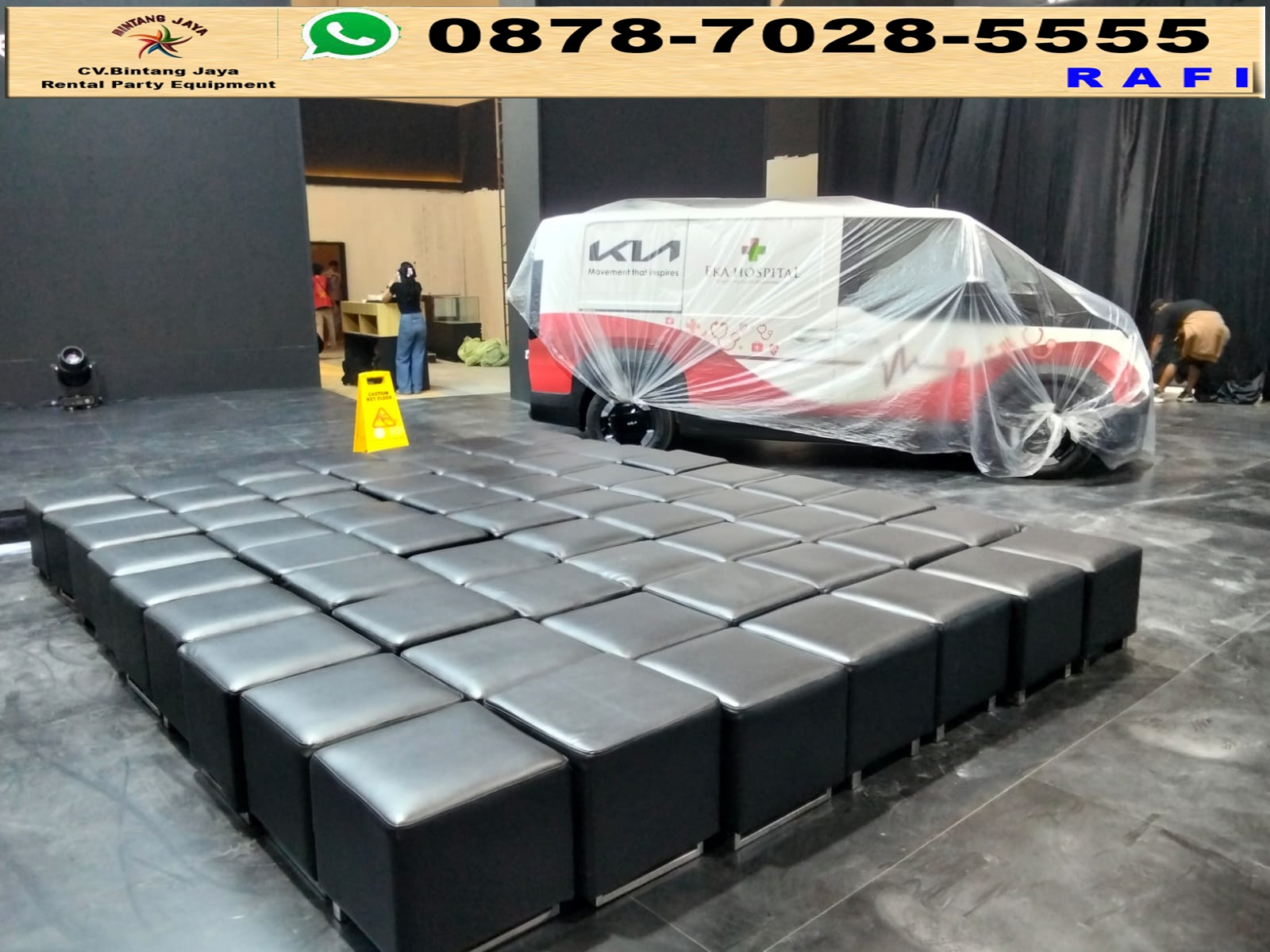 Sewa Puff Hitam Kotak Jakarta