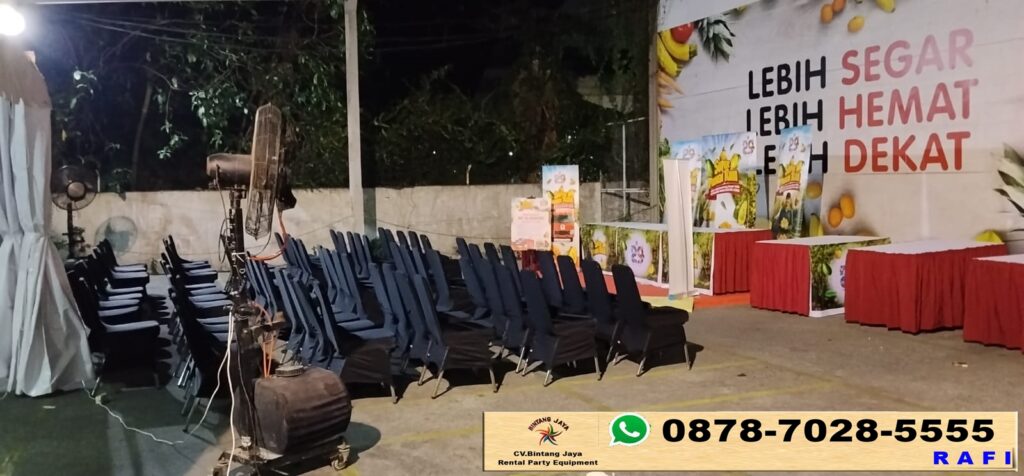 Sewa Tenda, Backdrop, Flooring, Kursi Dan Misty Fan Jakarta