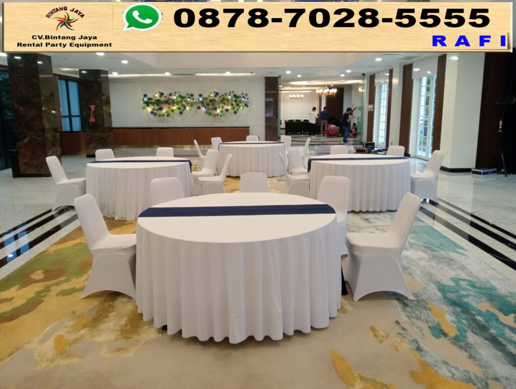 Solusi Sewa Meja Bulat Lengkap Kursi Event Bintaro