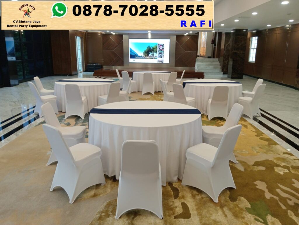 Solusi Sewa Meja Bulat Lengkap Kursi Event Bintaro