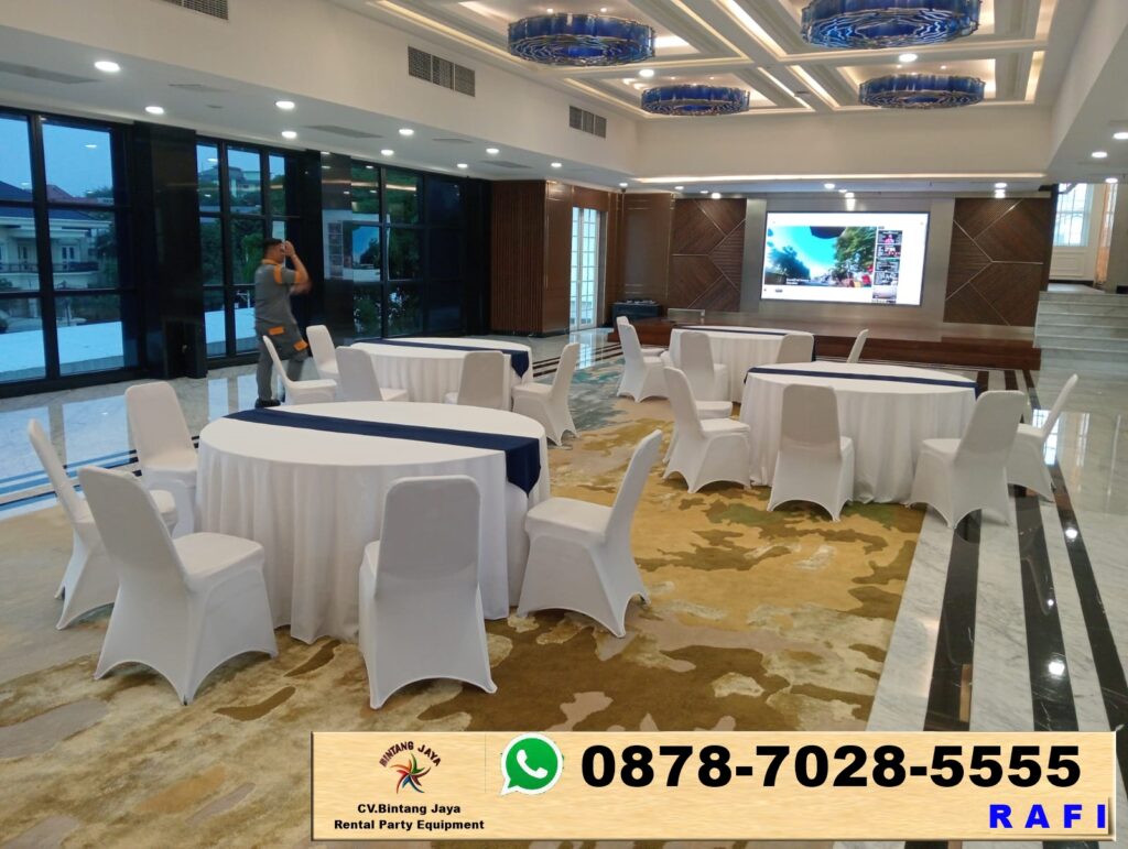 Solusi Sewa Meja Bulat Lengkap Kursi Event Bintaro