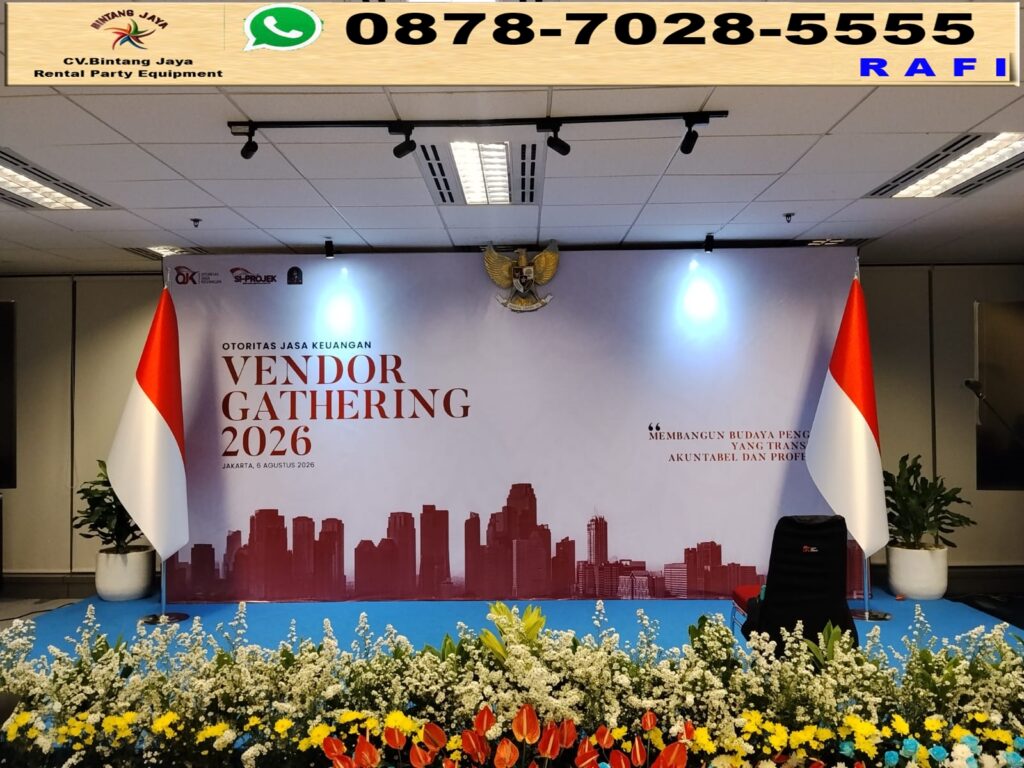 Paket Sewa Backdrop Dan Panggung Serta Mini Garden Jakarta