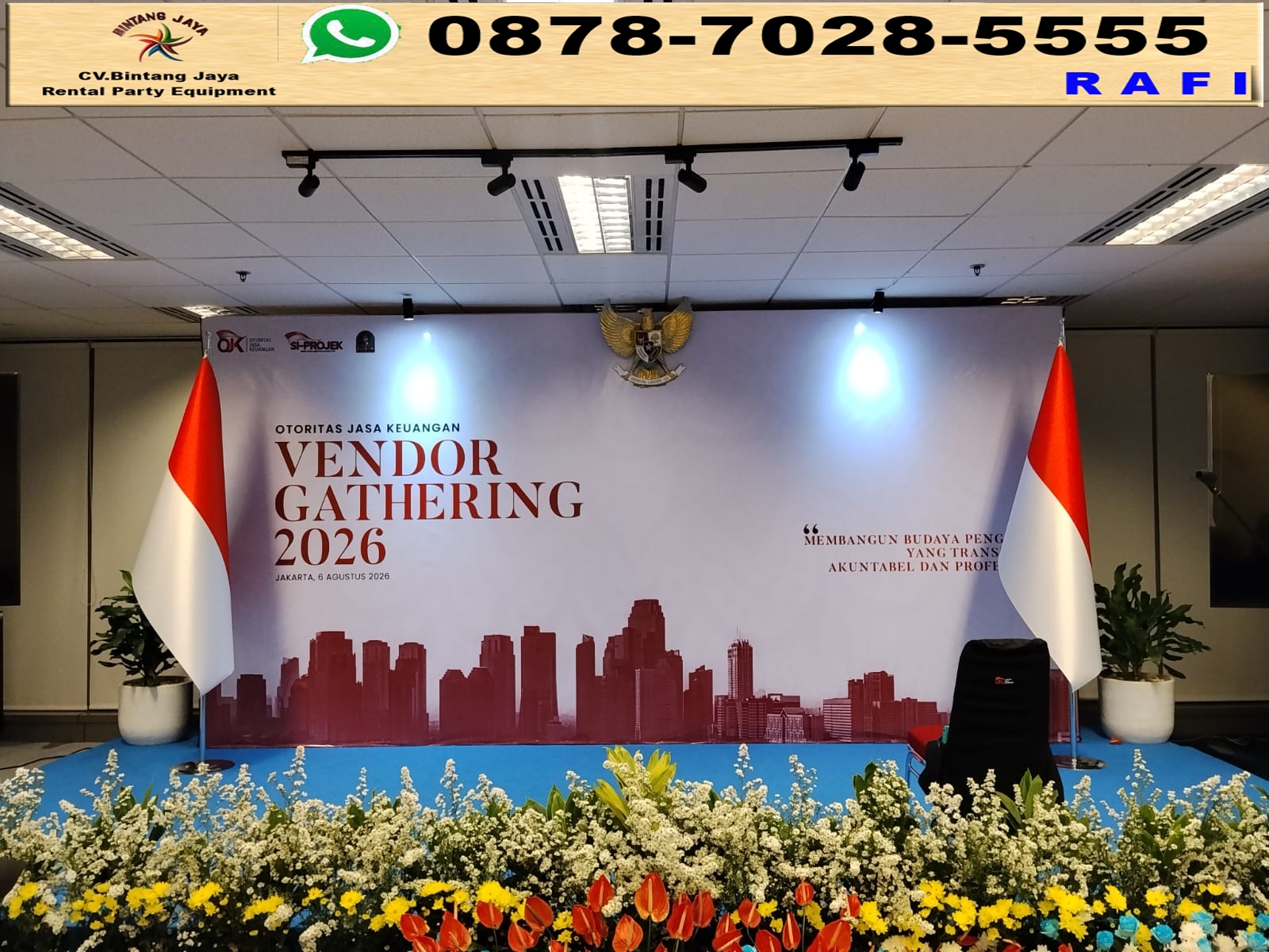 Paket Sewa Backdrop Dan Panggung Serta Mini Garden Jakarta
